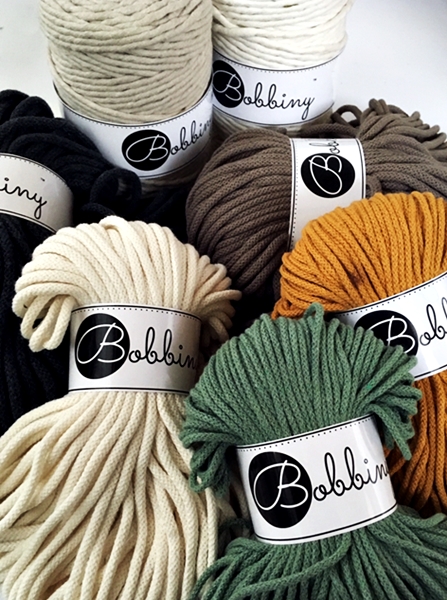 Bobbiny Macramé Garen - 3 Mm Dik, 100 Meter, Beige - Gerecycled Katoen Voor Knopen En Weverijen