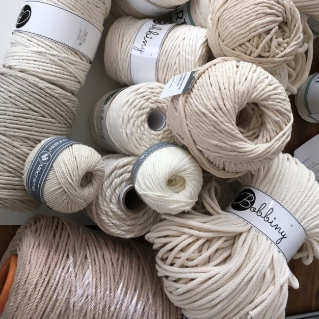 Durable en Bobbiny macrame verkrijgbaar bij coloursoflife.nl