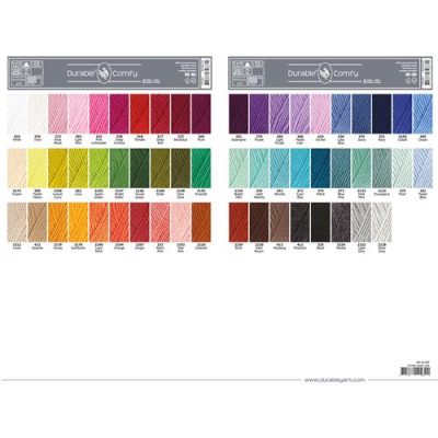Durable Comfy kleurenkaart, geschikt voor dekens, zoals penta patch cal