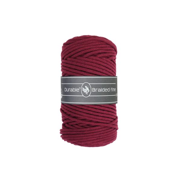 Durable Braided fine Bordeaux 222, coloursoflife.nl