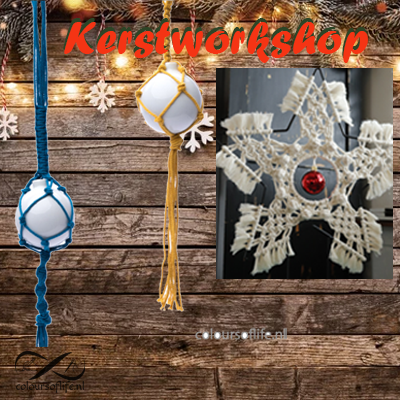 kerstster is als pakket of workshop bij coloursoflife.nl