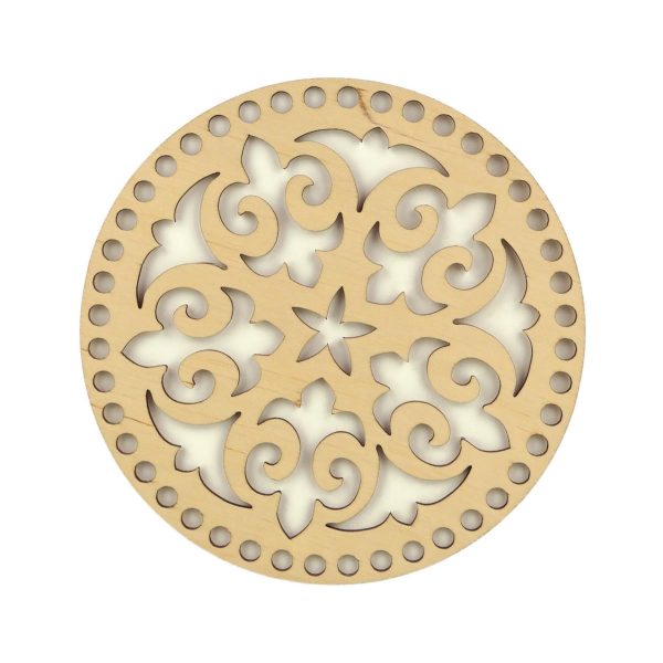 houten mandala geschikt voor deco mandjes en macrame coloursoflife.nl