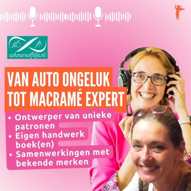 Van auto ongeluk tot macramé en haak experte