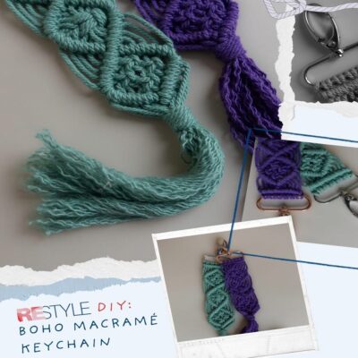 re-style boho sleutelhanger ontwerp van coloursoflife.nl
