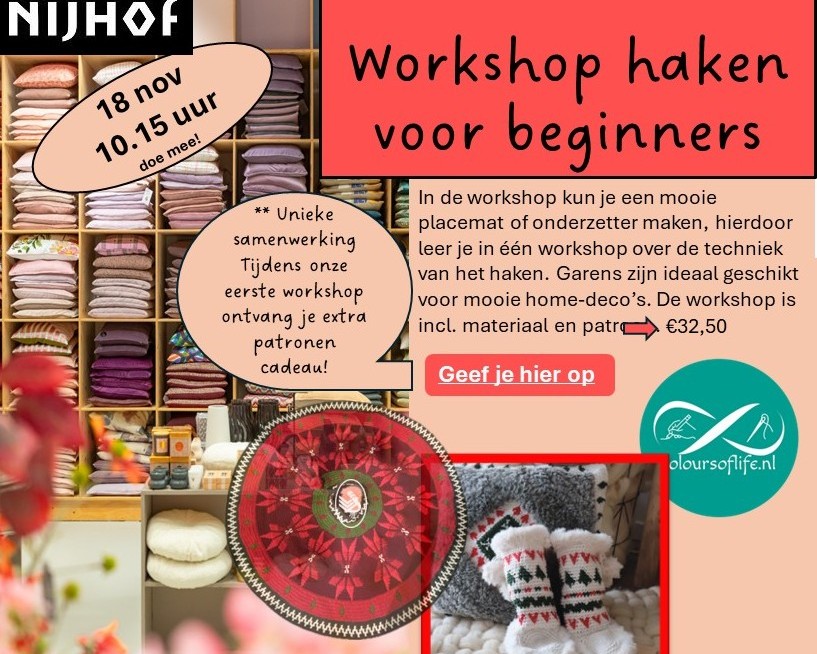 18 nov kerst haken bij woonwarenhuis Nijhof