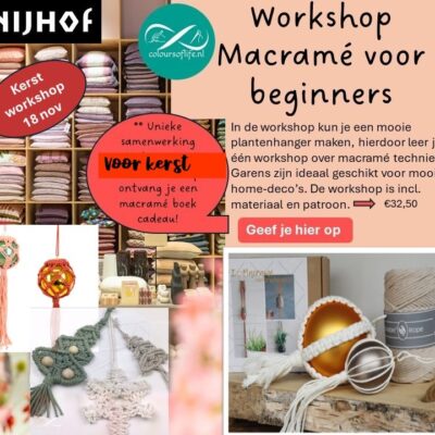 workshop kerst nijhof opgeven via coloursstefanie@gmail.com